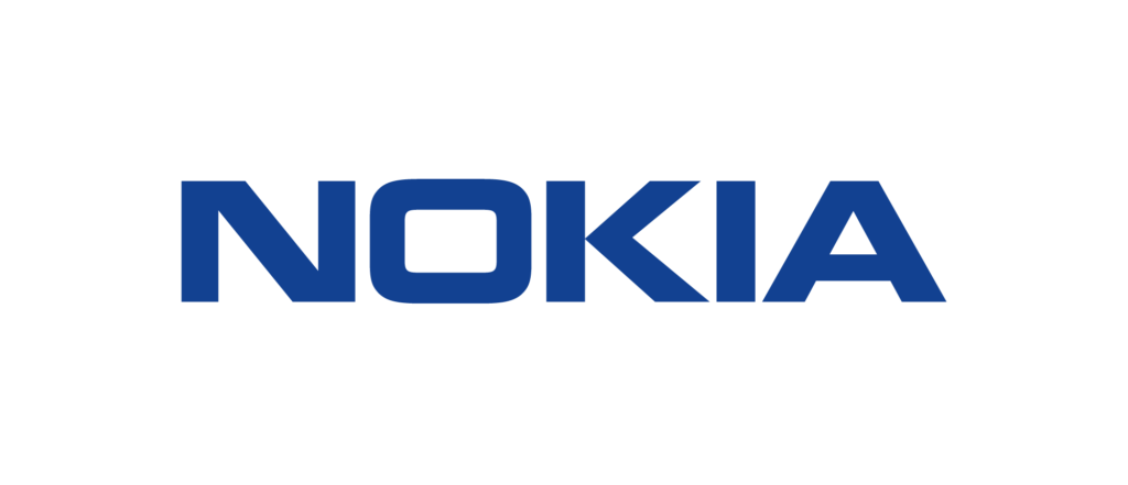 The official Nokia logo in white background.