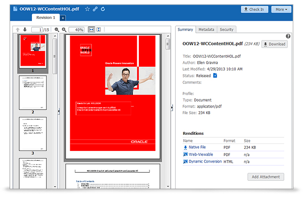 Oracle WebCenter Content comes with digital asset management capabilities including Flash support.