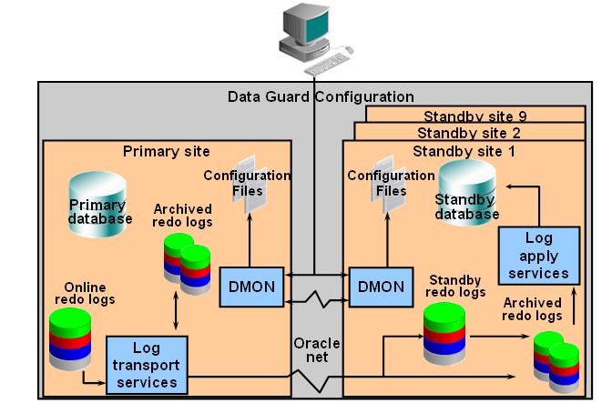 Oracle Data Guard configuration.
