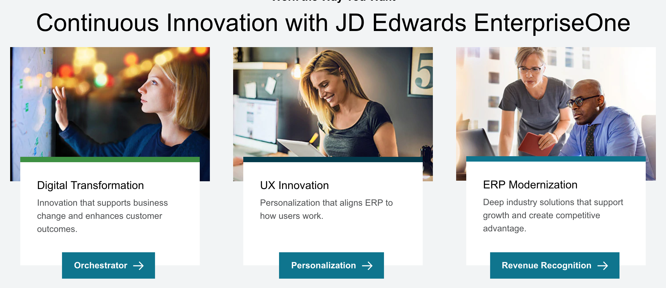 JD Edwards EnterpriseOne has a supports service-oriented architecture, making it very helpful in deriving business value from Oracle Fusion Middleware.