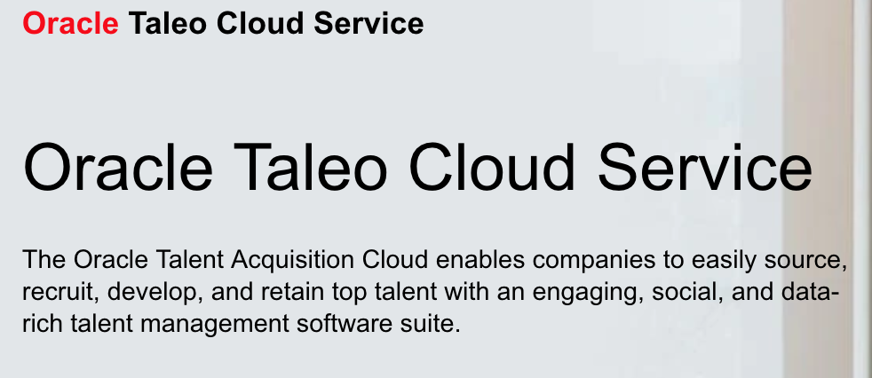 Oracle Taleo could help small businesses become more efficient.